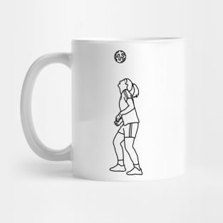 Alexia Putellas black silhouette Mug